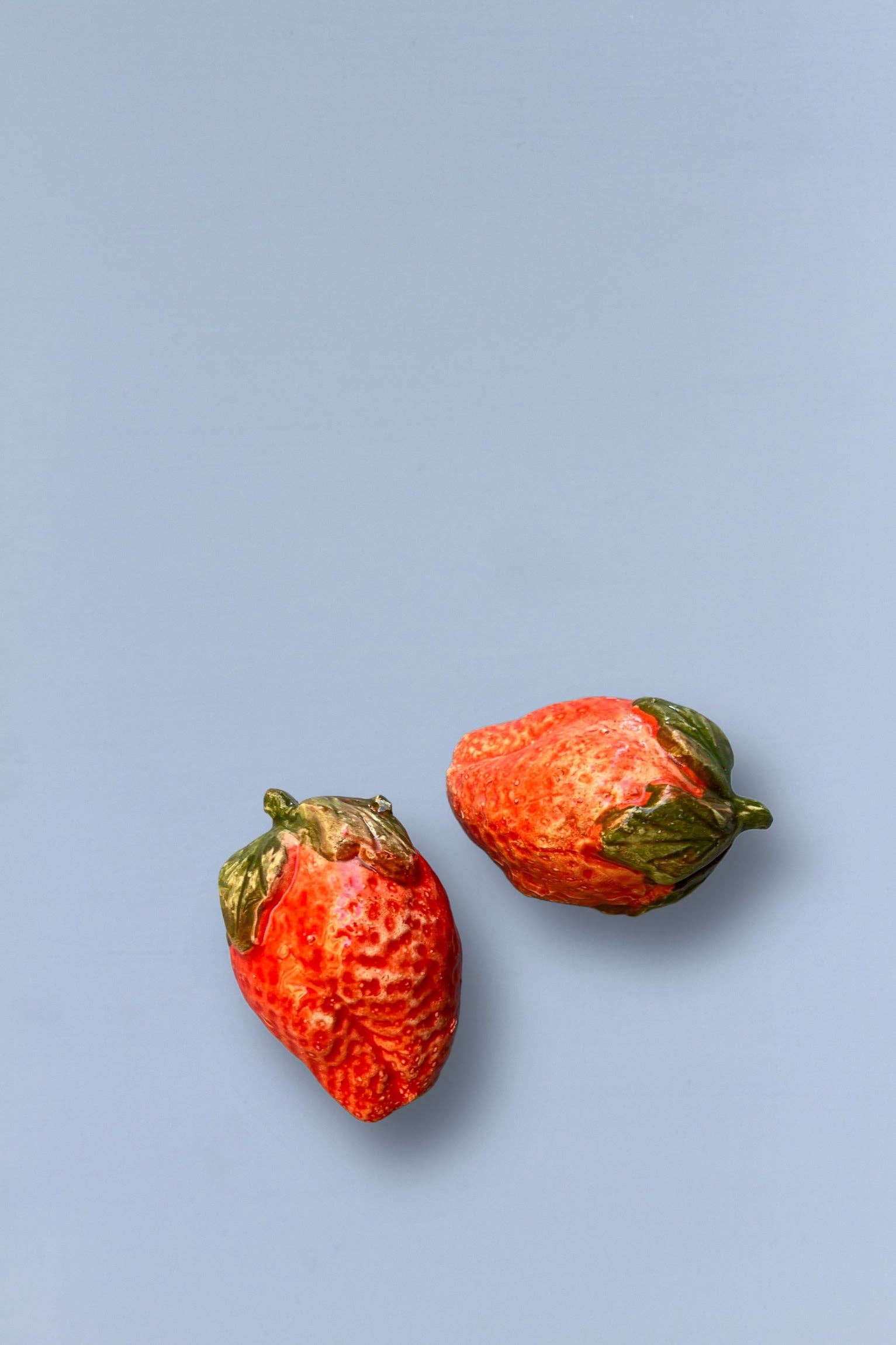 Glazed Ceramic Strawberries
