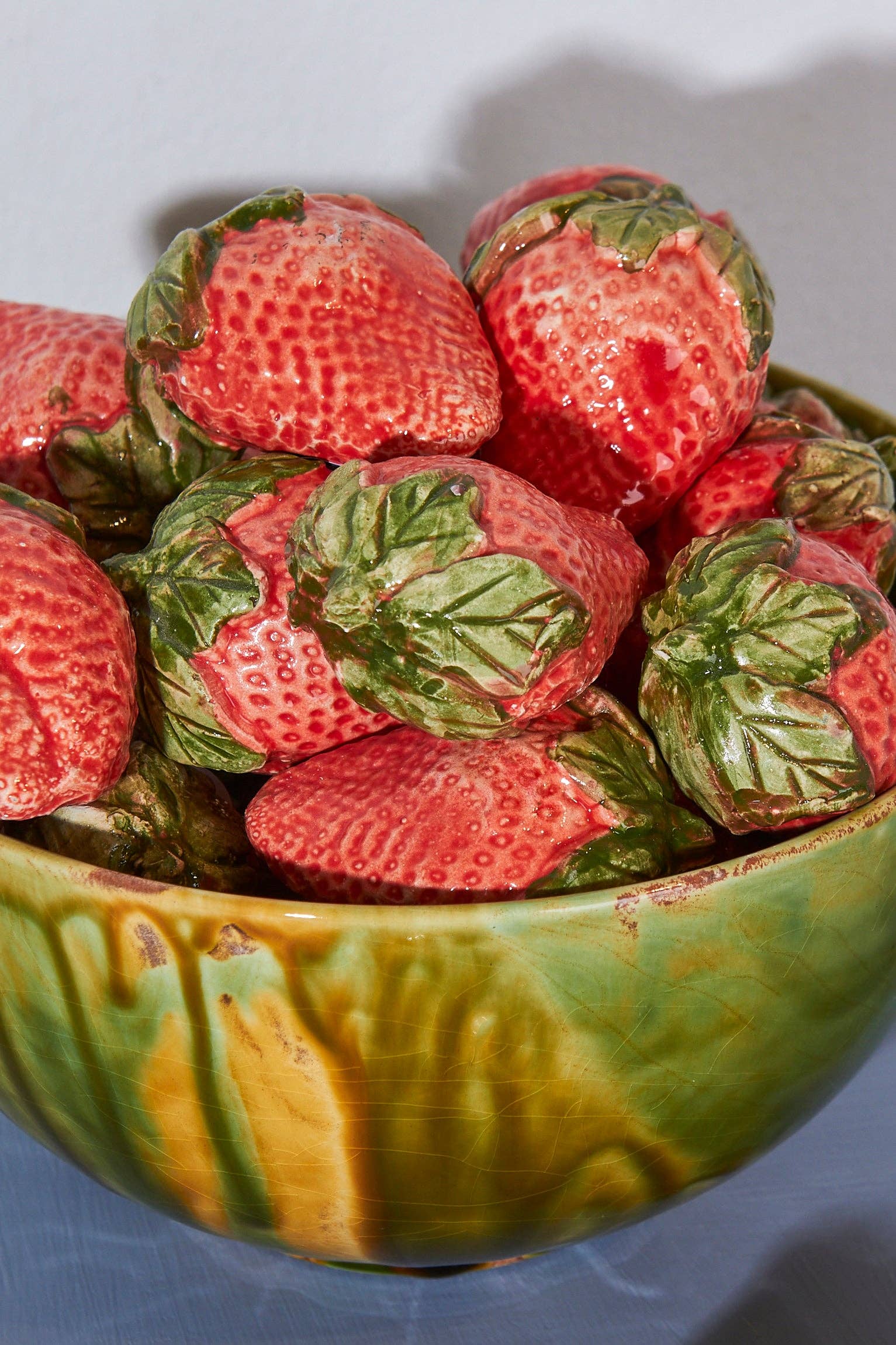 Glazed Ceramic Strawberries