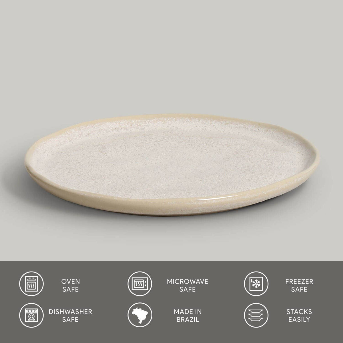 Dessert Plate 8.46” Ceramic Home Decor, Latte