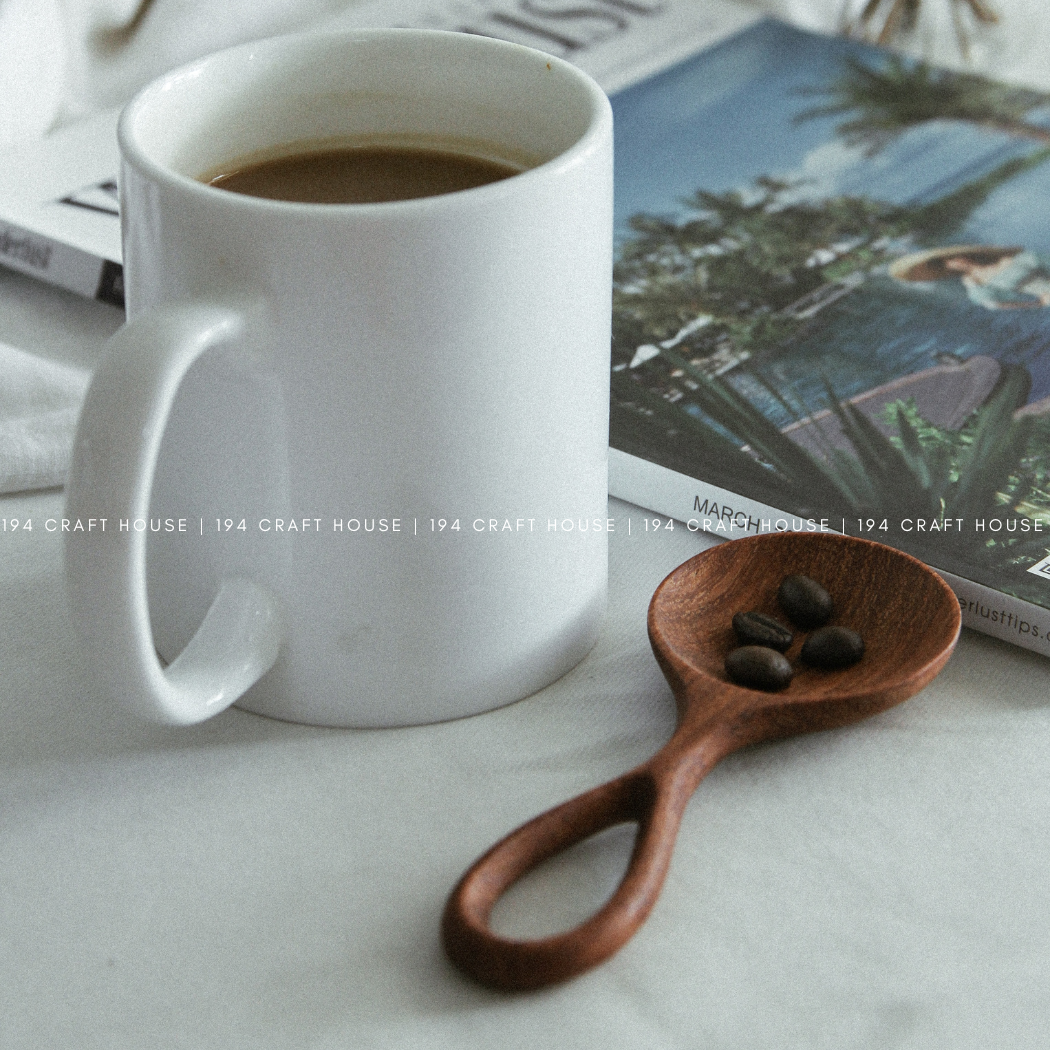 Handcarved Wooden Coffee Spoon