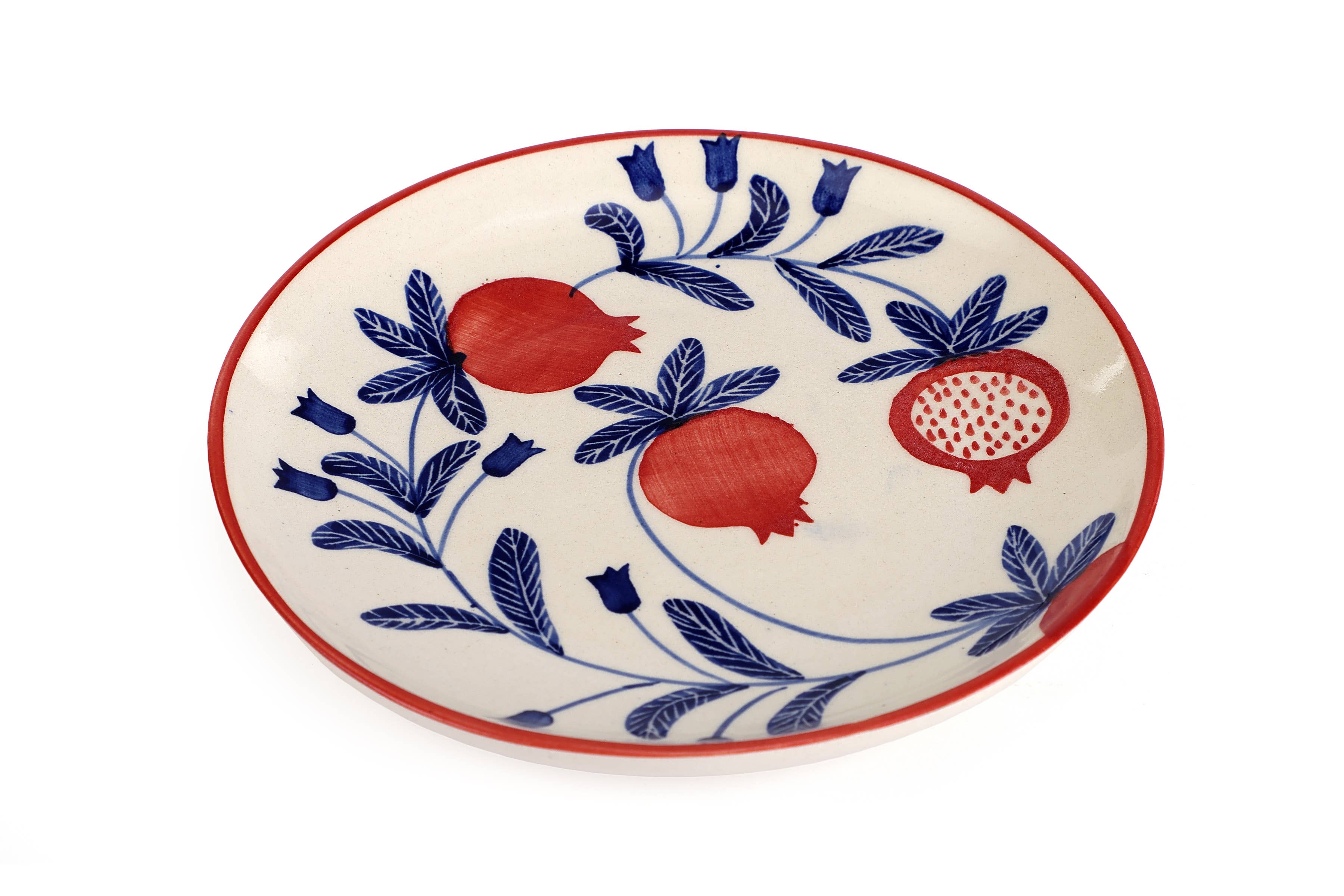 Anaar plate, Red- 7x1 Inches