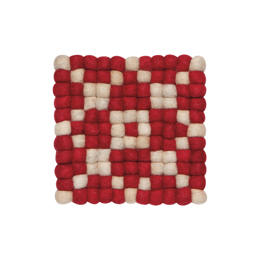 Cranberry Dot Trivet