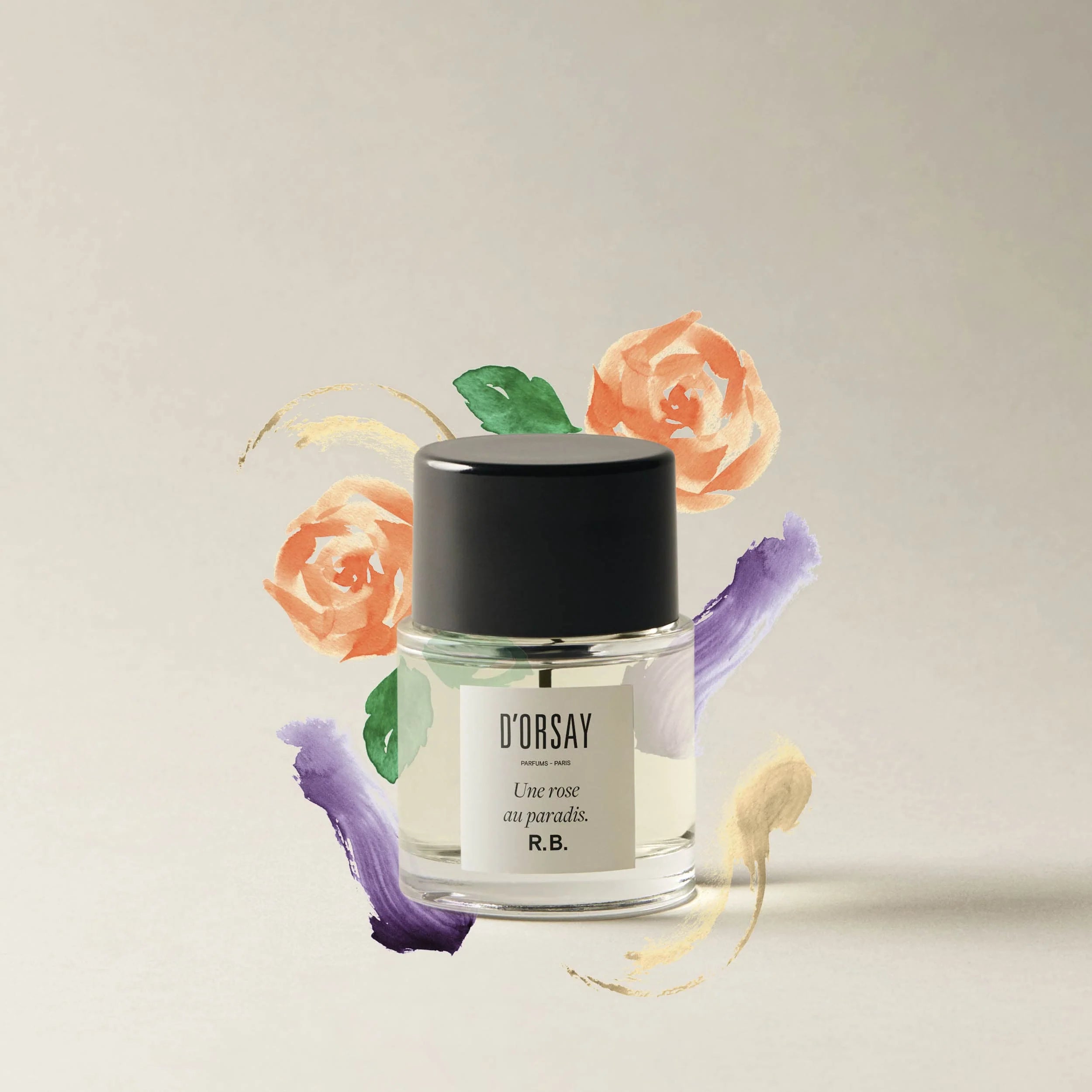 Une rose au paradis. R.B., 50ML