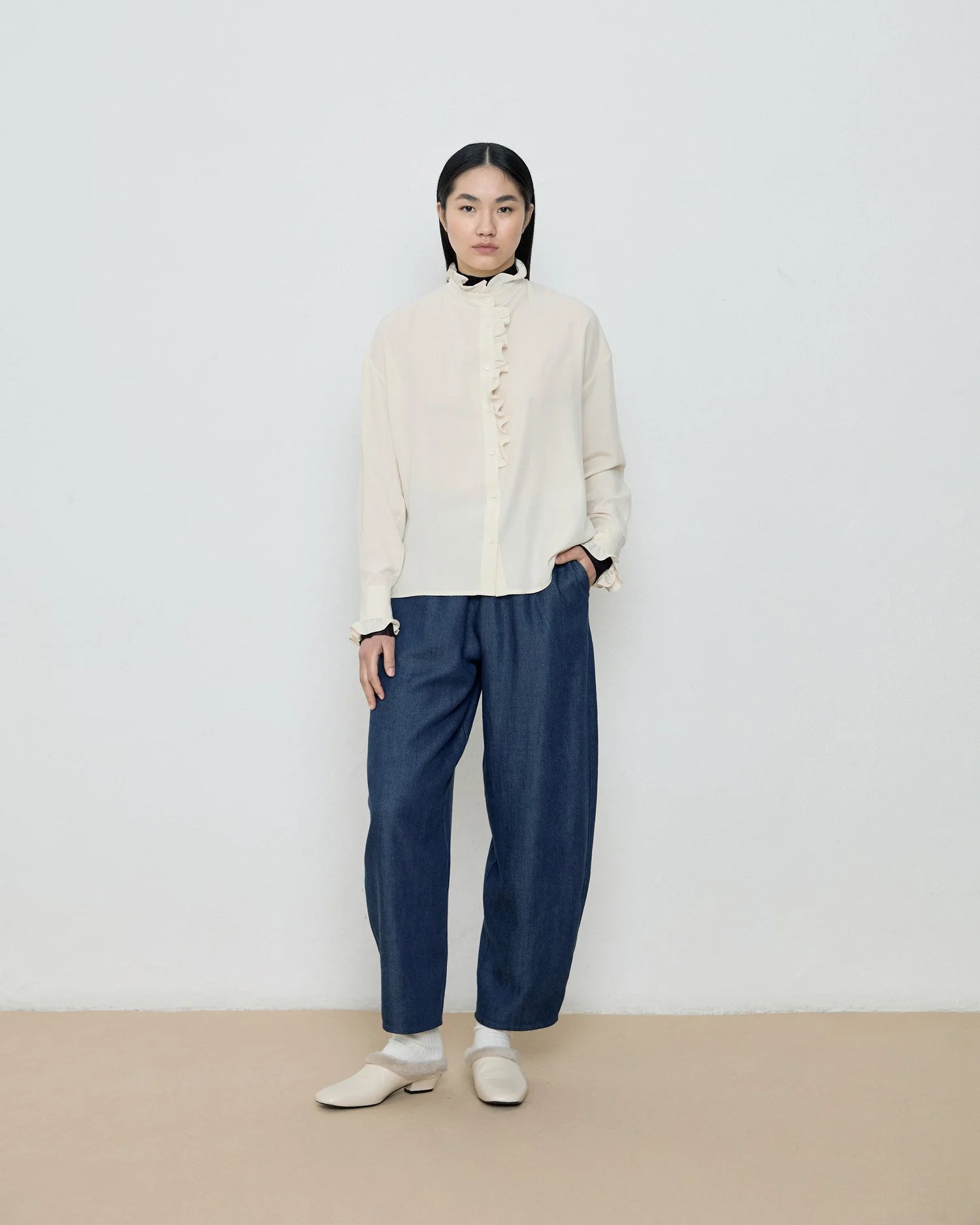Ella Raw White Shirt