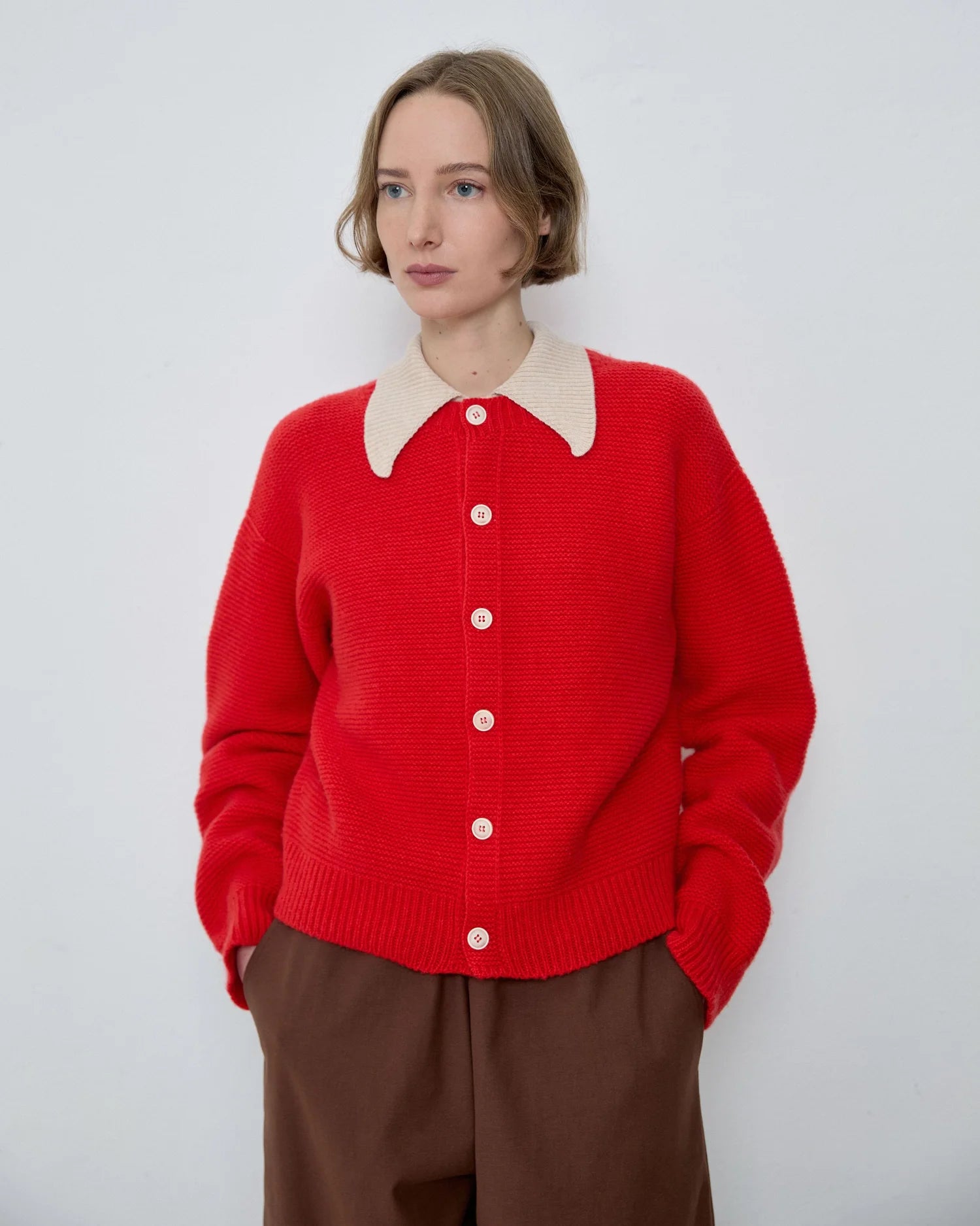 Mila Scarlet Cardigan