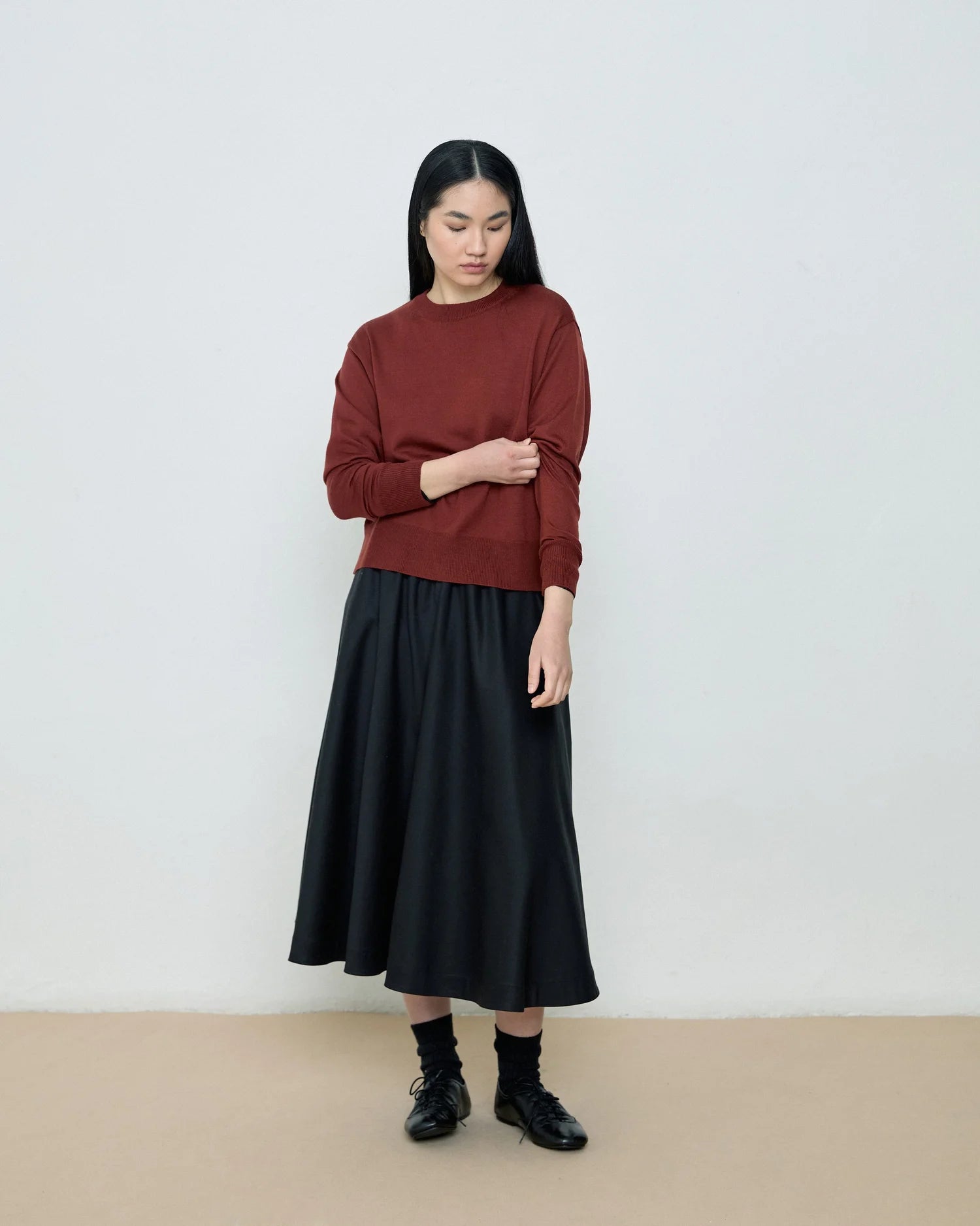 Freya Brick Sweater