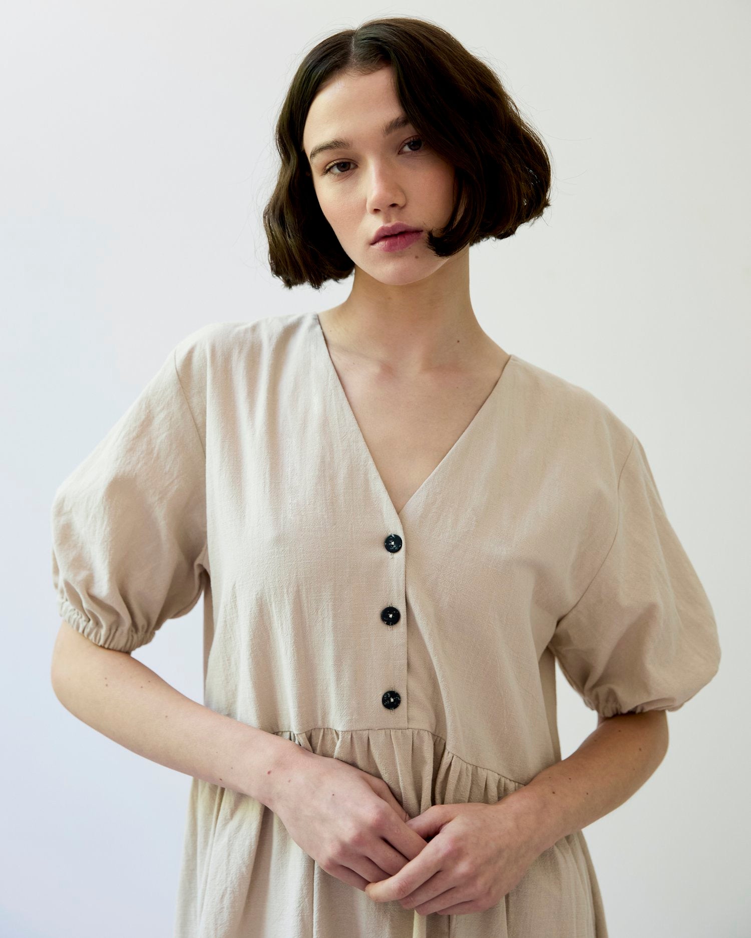 Blake Cotton Dress Sand