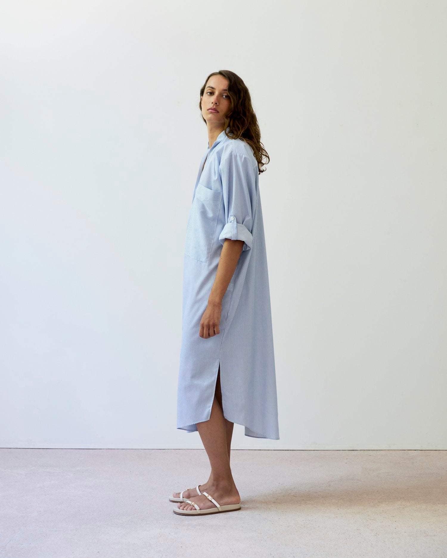 Frita Pinstripe Dress