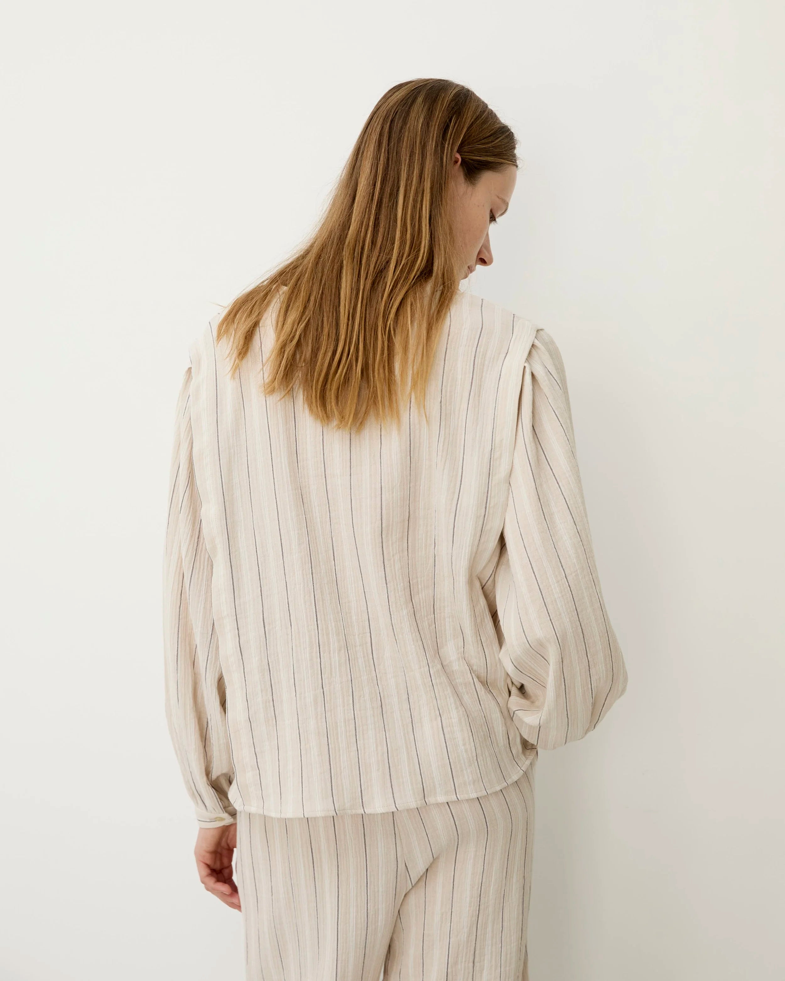 Rodas Ecru Stripes Shirt