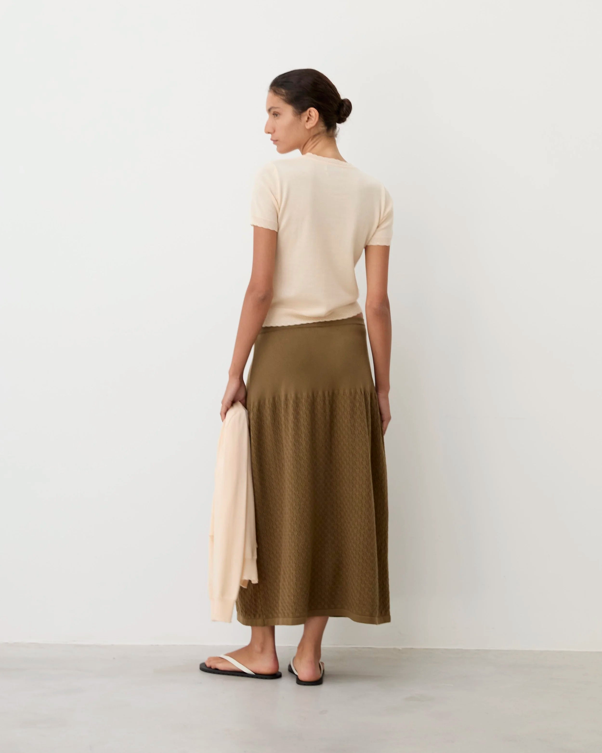 Espina Peach Merino Top