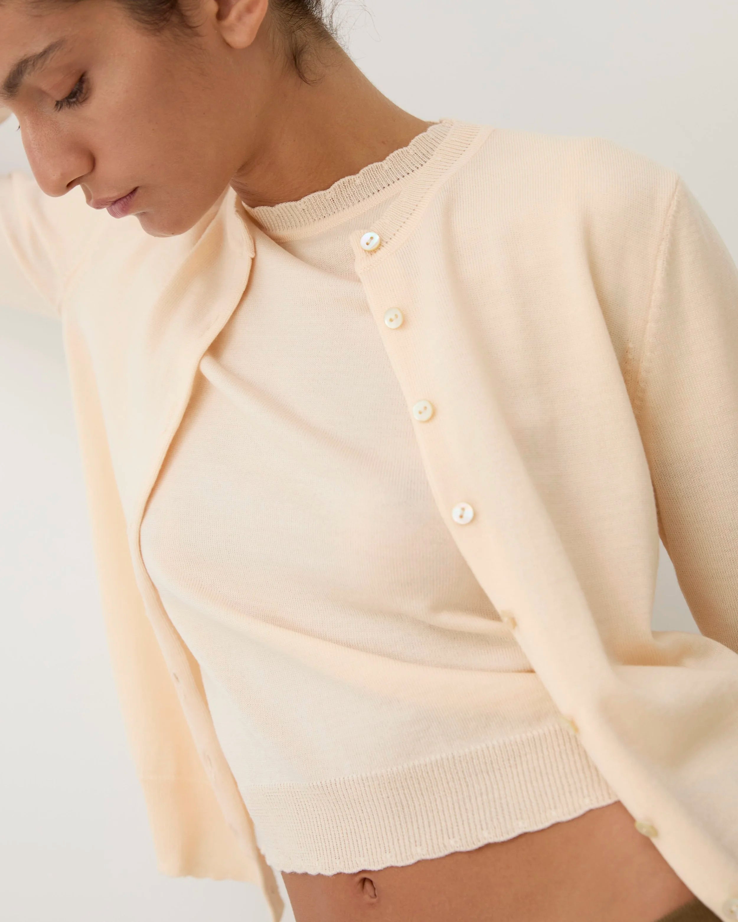 Ada Peach Cardigan