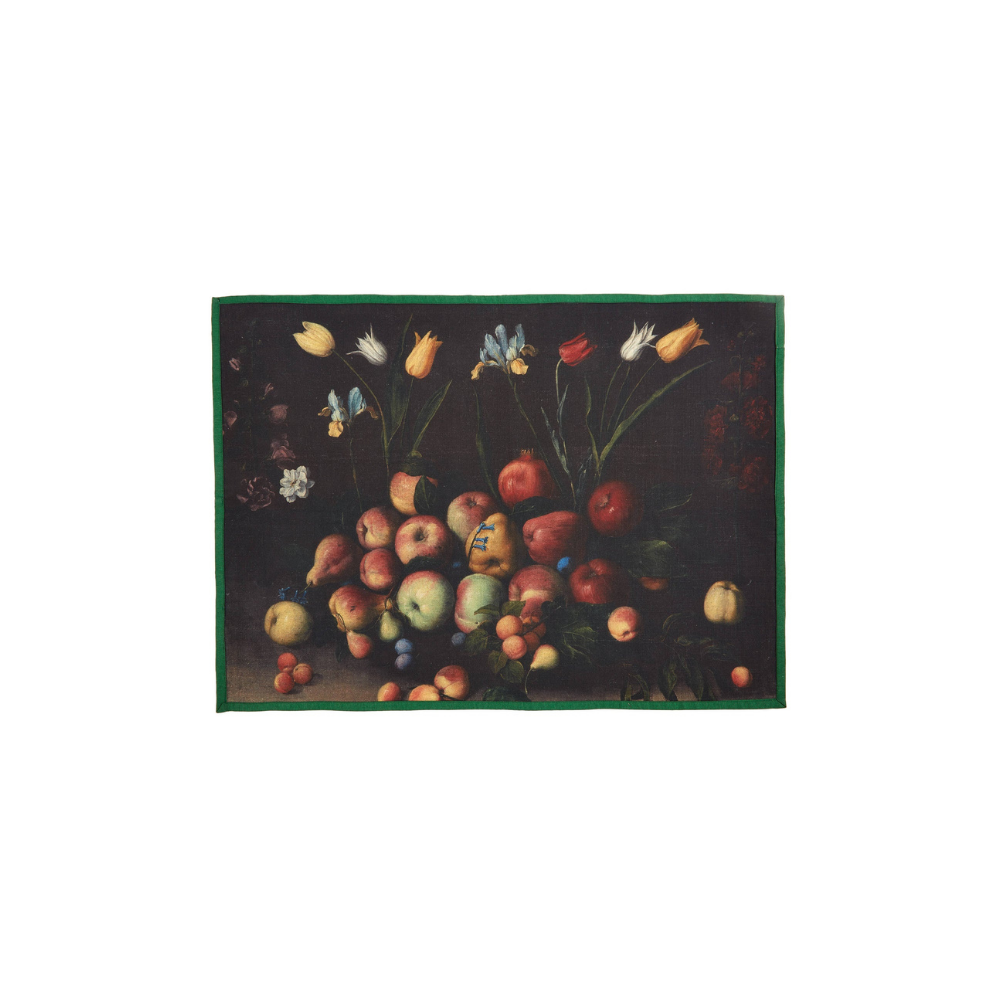 Fruits and Flowers Tea Towel 