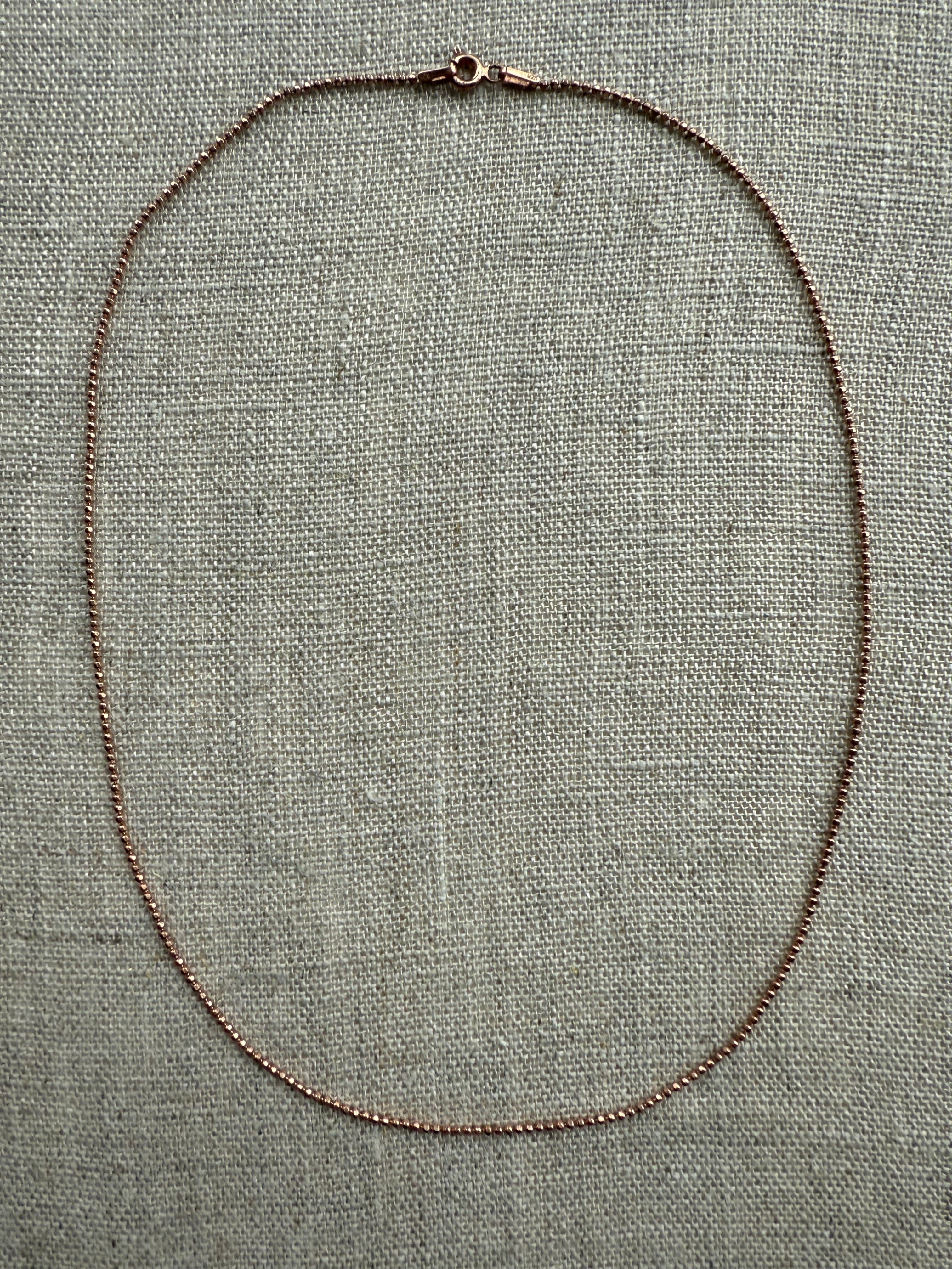 Rosey Beaded Chain Necklace