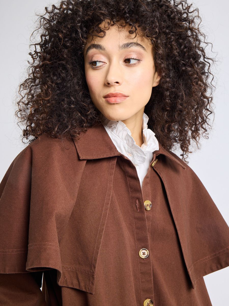 Alina Coat, Chocolate
