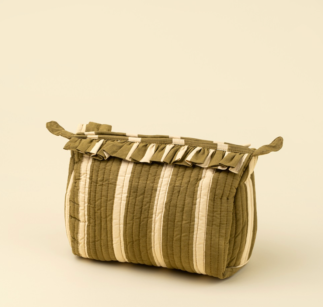 Quilted Stripe Pouch