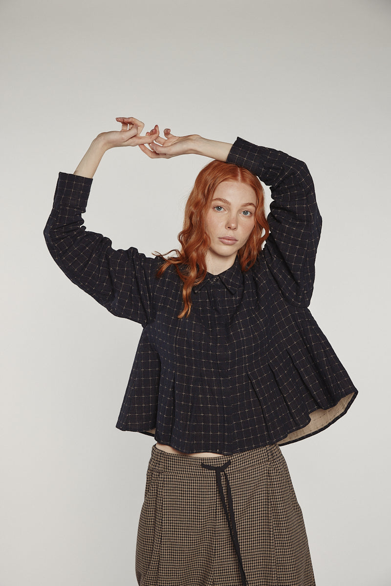 Pleated Blouse