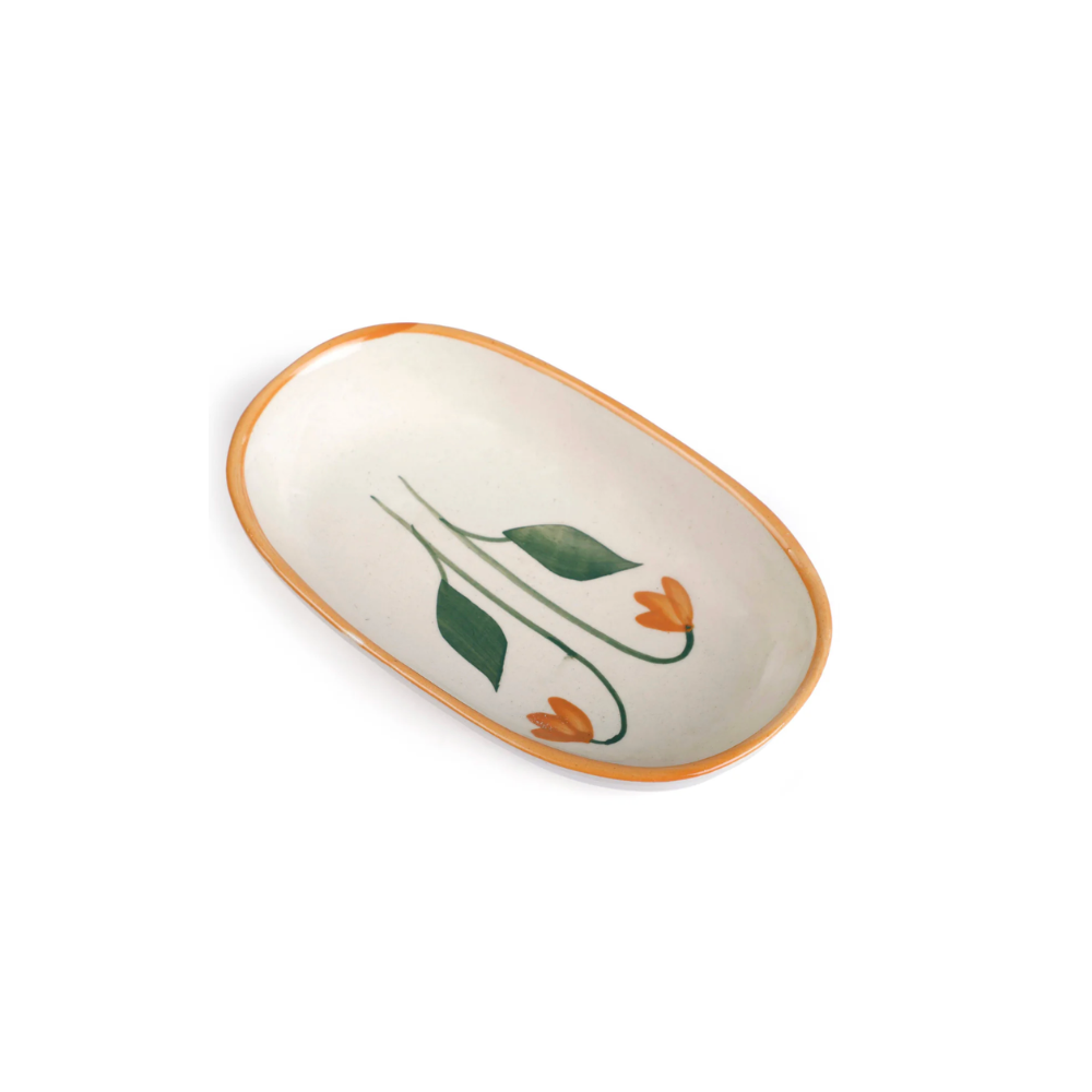 Handmade Ceramic Serving Bowl - Amber