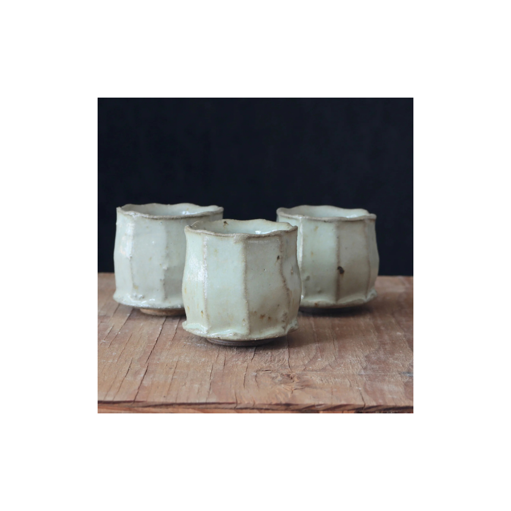 Wild Clay and Glaze Sake Cup Nuka White