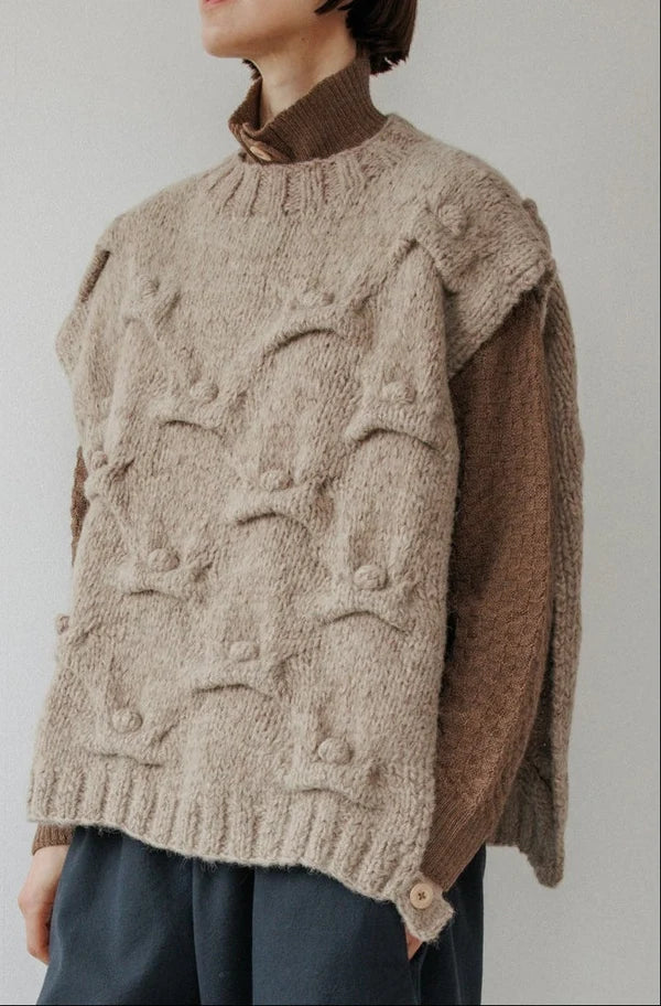 Handknit Vest | Driftwood