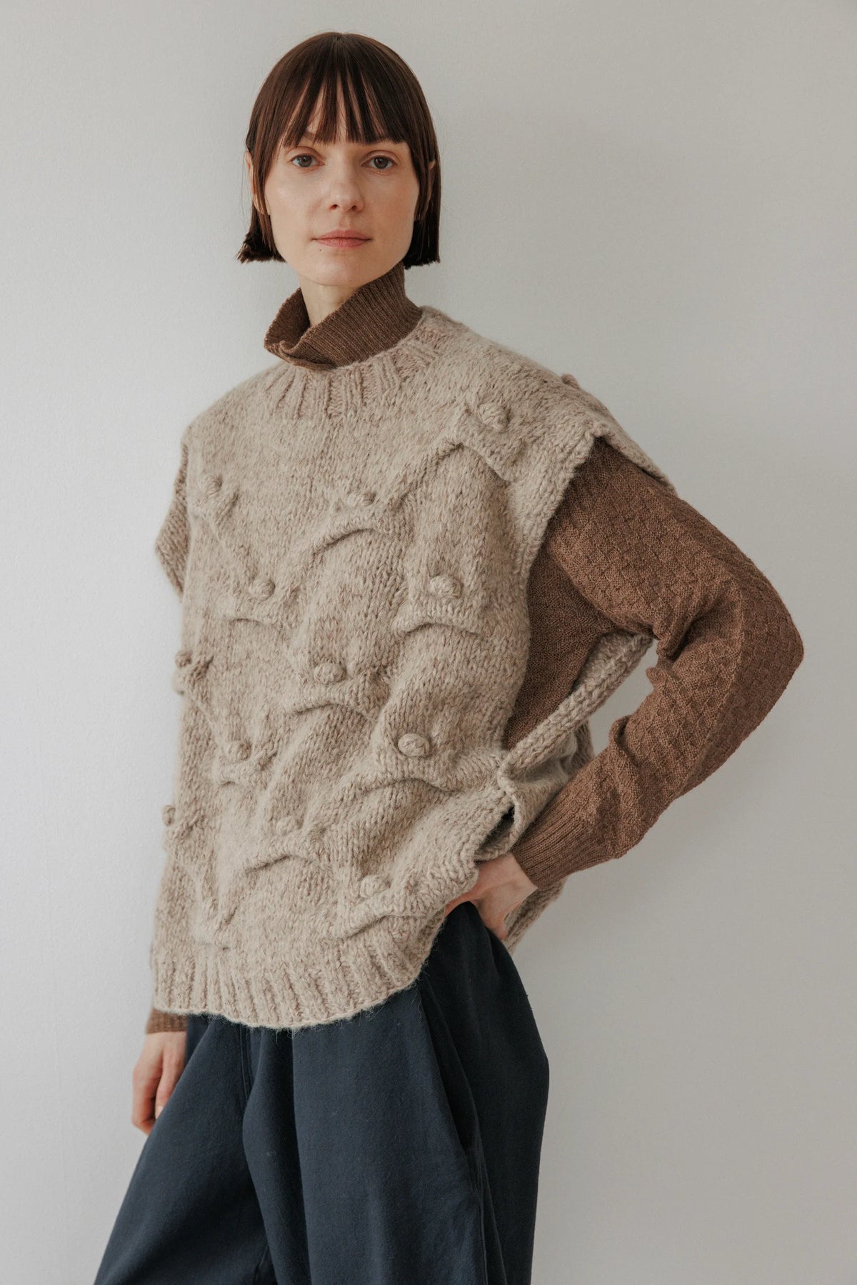 Handknit Vest | Driftwood