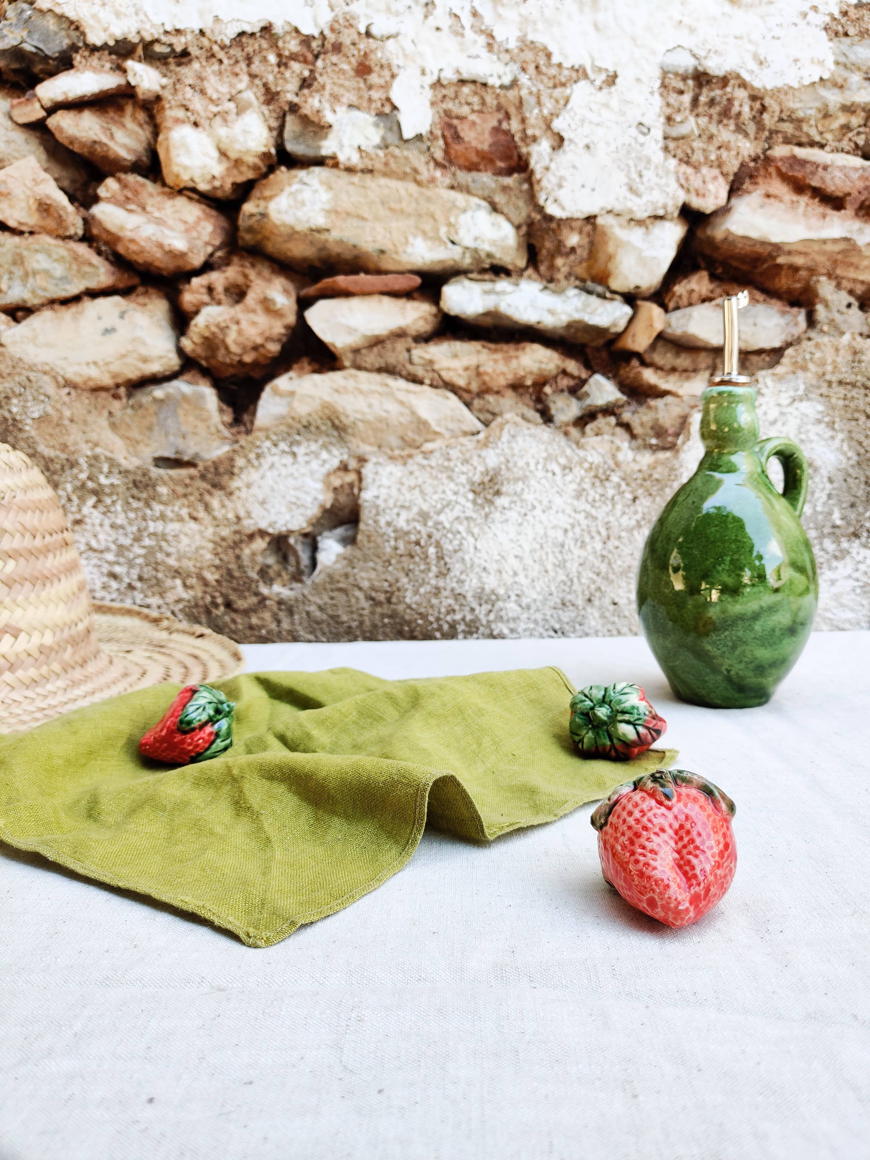 Ceramic strawberries