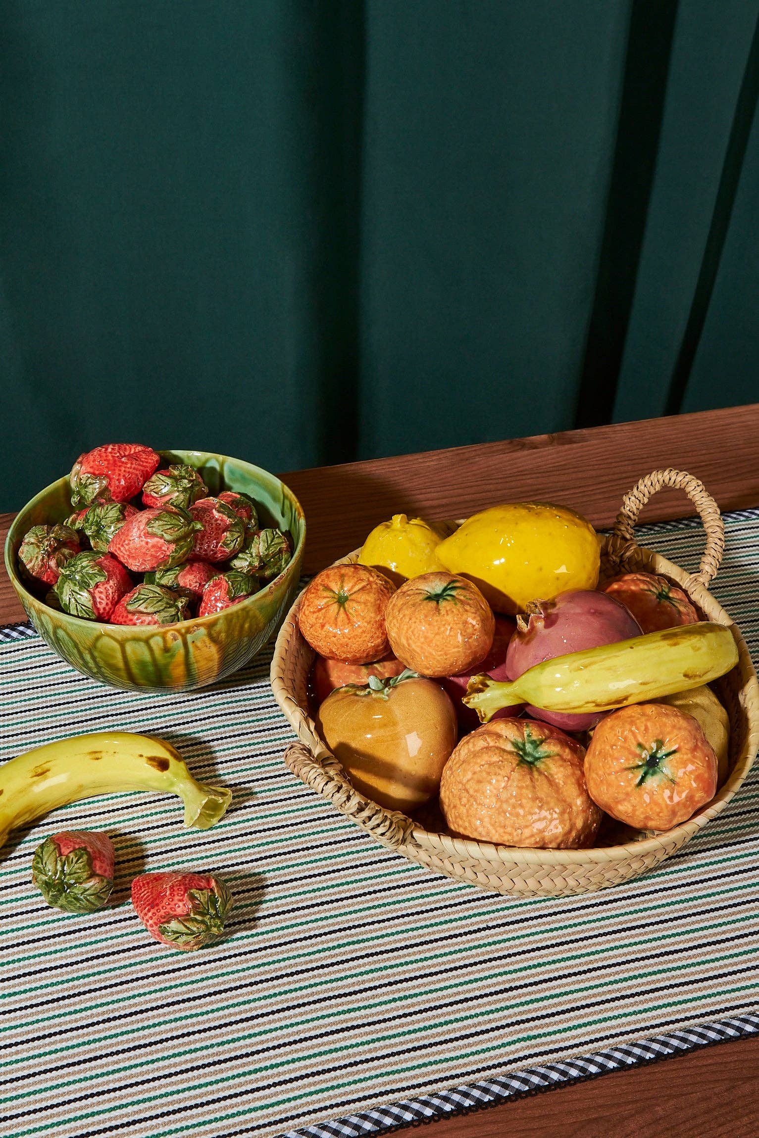 Glazed Ceramic Strawberries