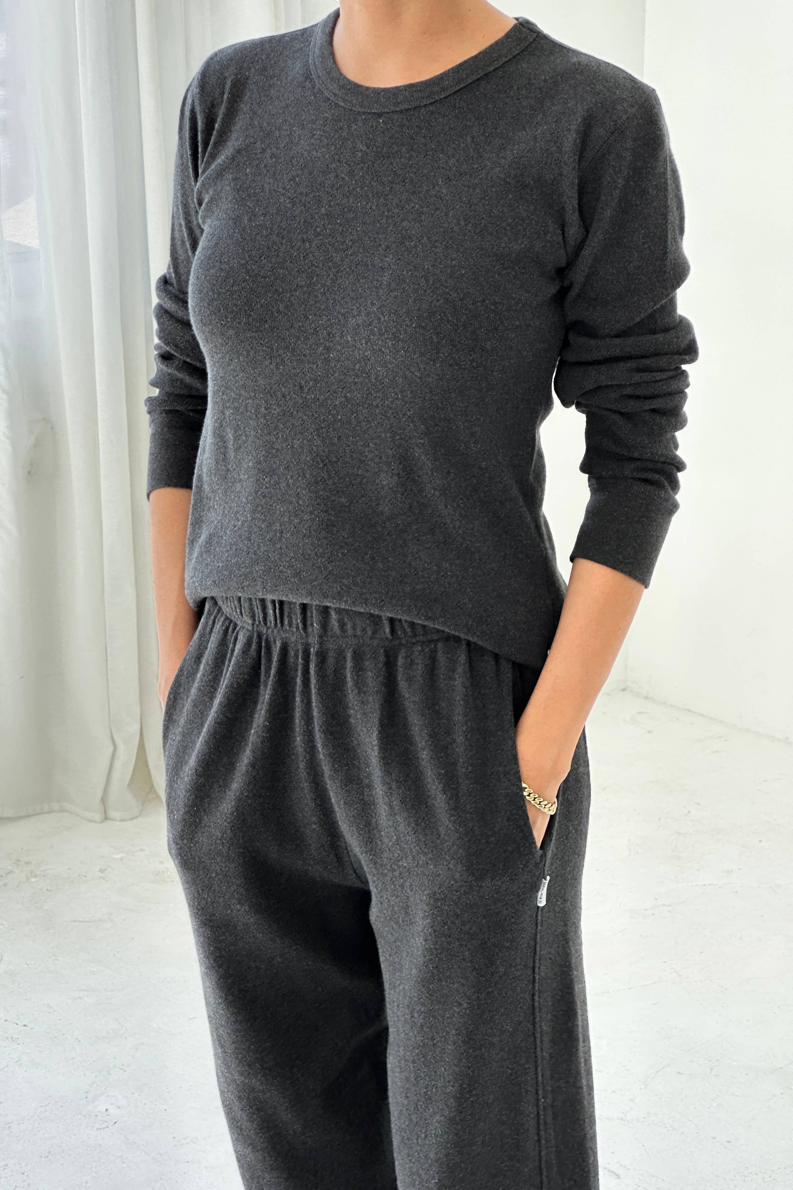 Pointelle Fundamental Tee (2S-2M-1L): Baby Pink