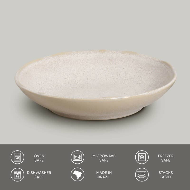 Salad Bowl 28 Oz Ceramic Home Decor, Latte
