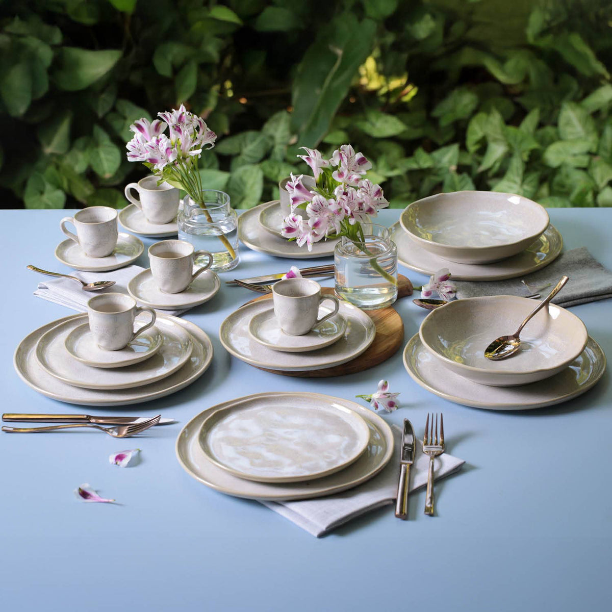 Salad Bowl 28 Oz Ceramic Home Decor, Latte