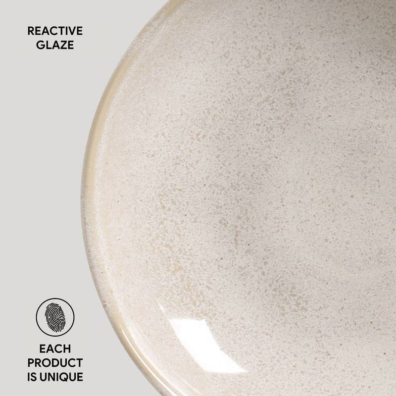 Salad Bowl 28 Oz Ceramic Home Decor, Latte