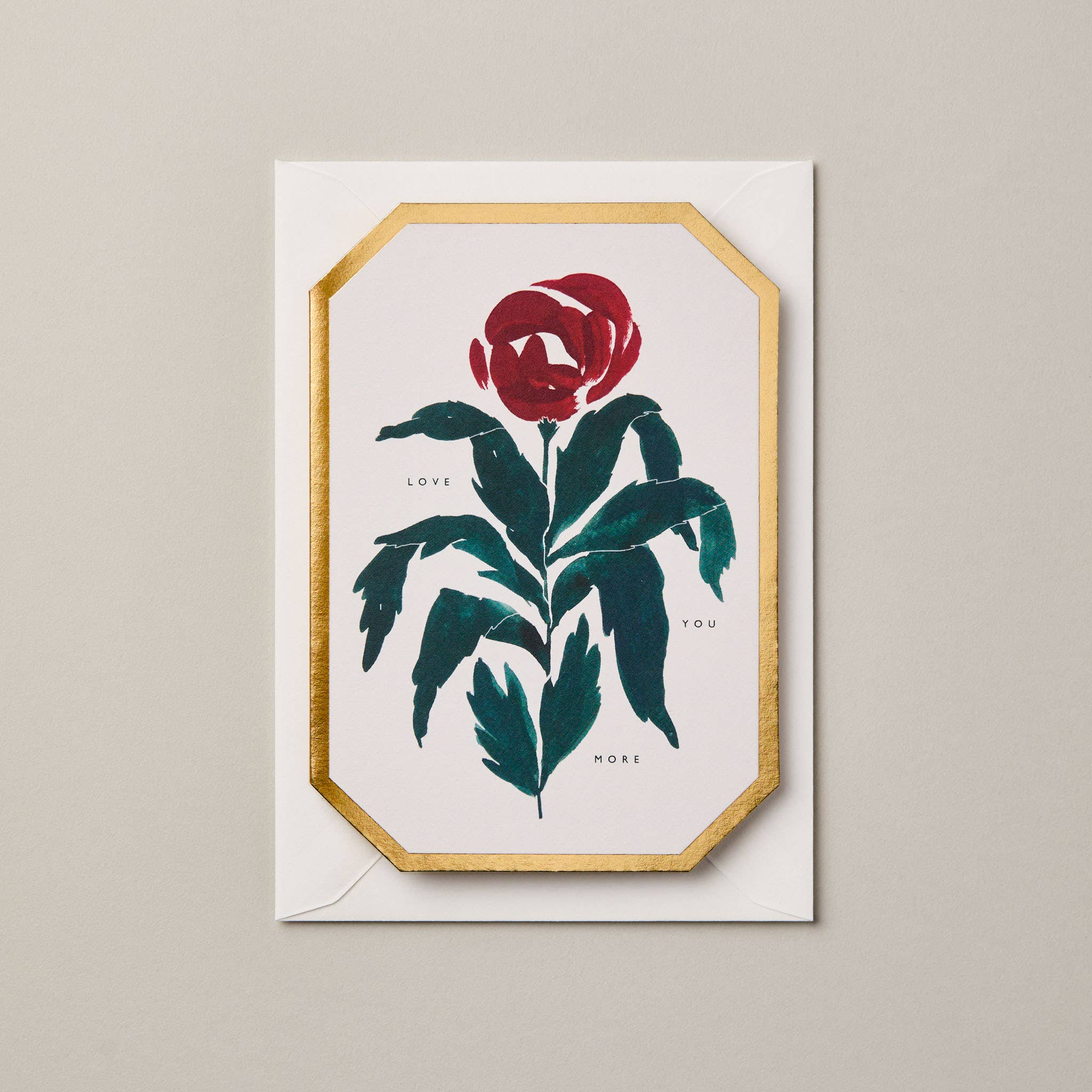 LOVE YOU MORE DIE CUT VALENTINES LOVE CARD