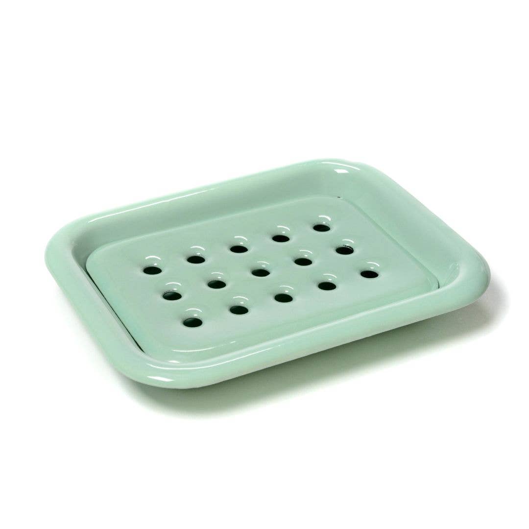 Enamel Soap Dish - Mint