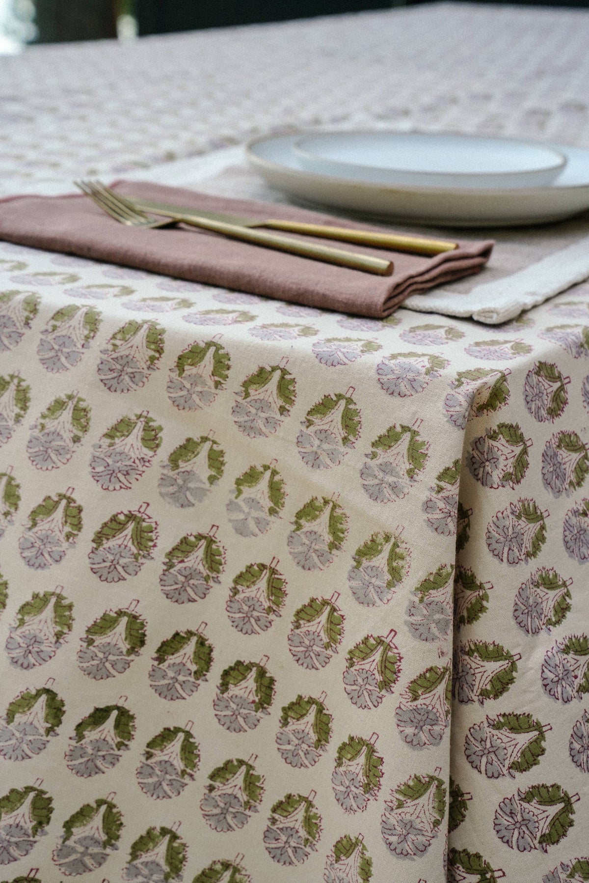 Nandini Block Print Tablecloth