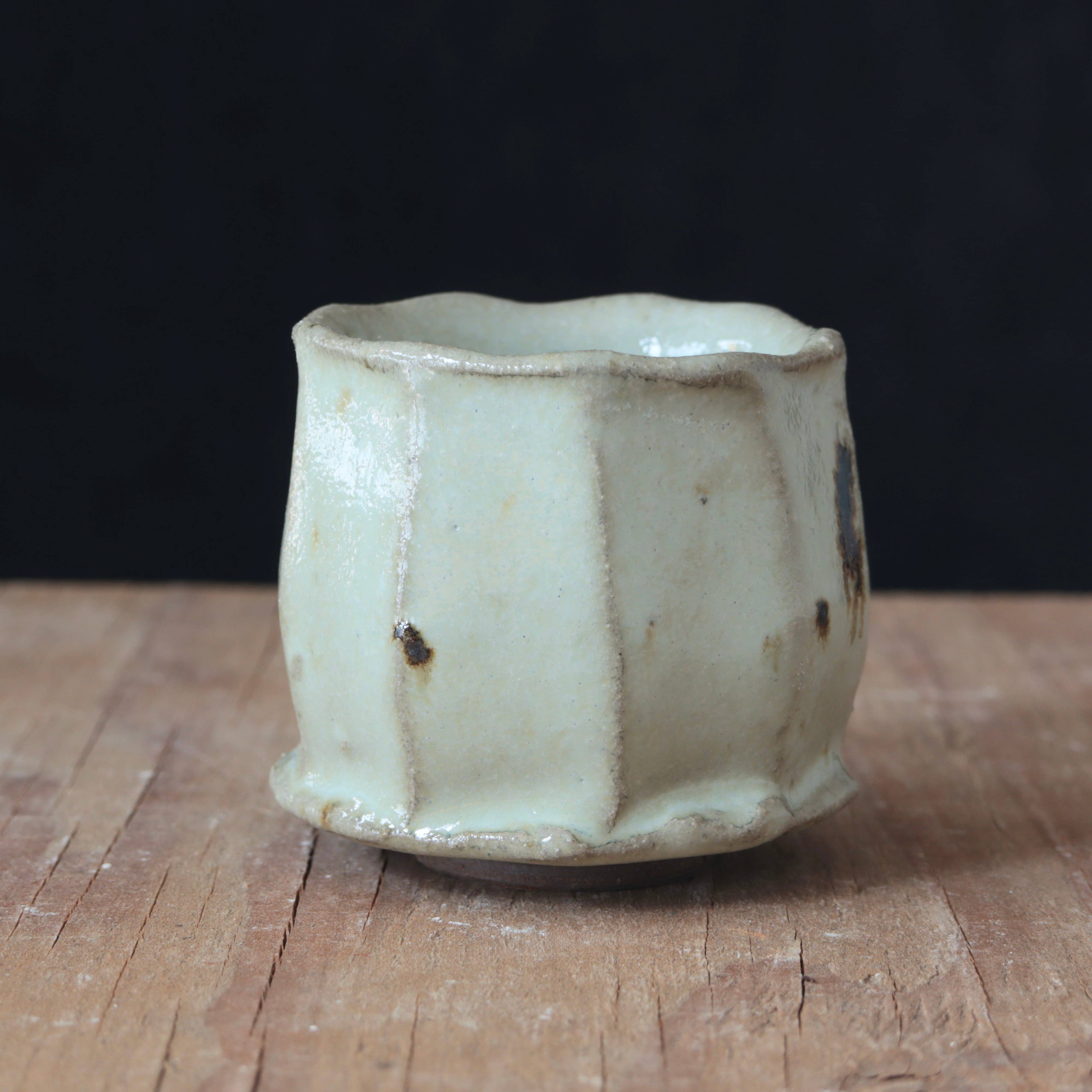 Wild Clay and Glaze Sake Cup Nuka White