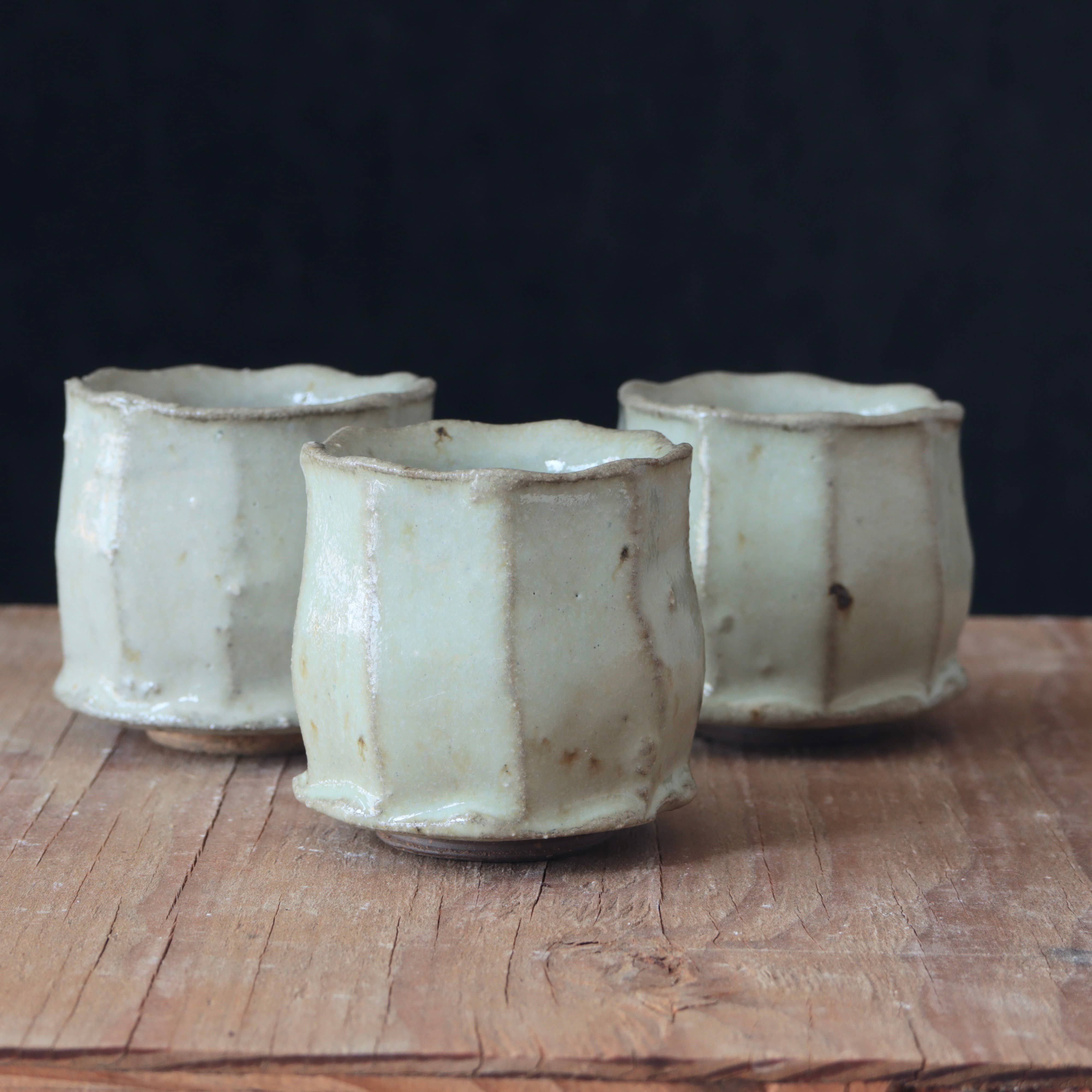 Wild Clay and Glaze Sake Cup Nuka White